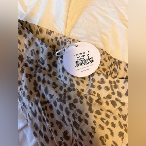 High-waisted animal print pants - Picture 4 of 10